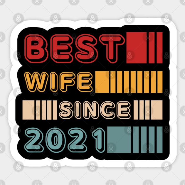 Wedding - Best wife since 2021 Sticker by JunThara